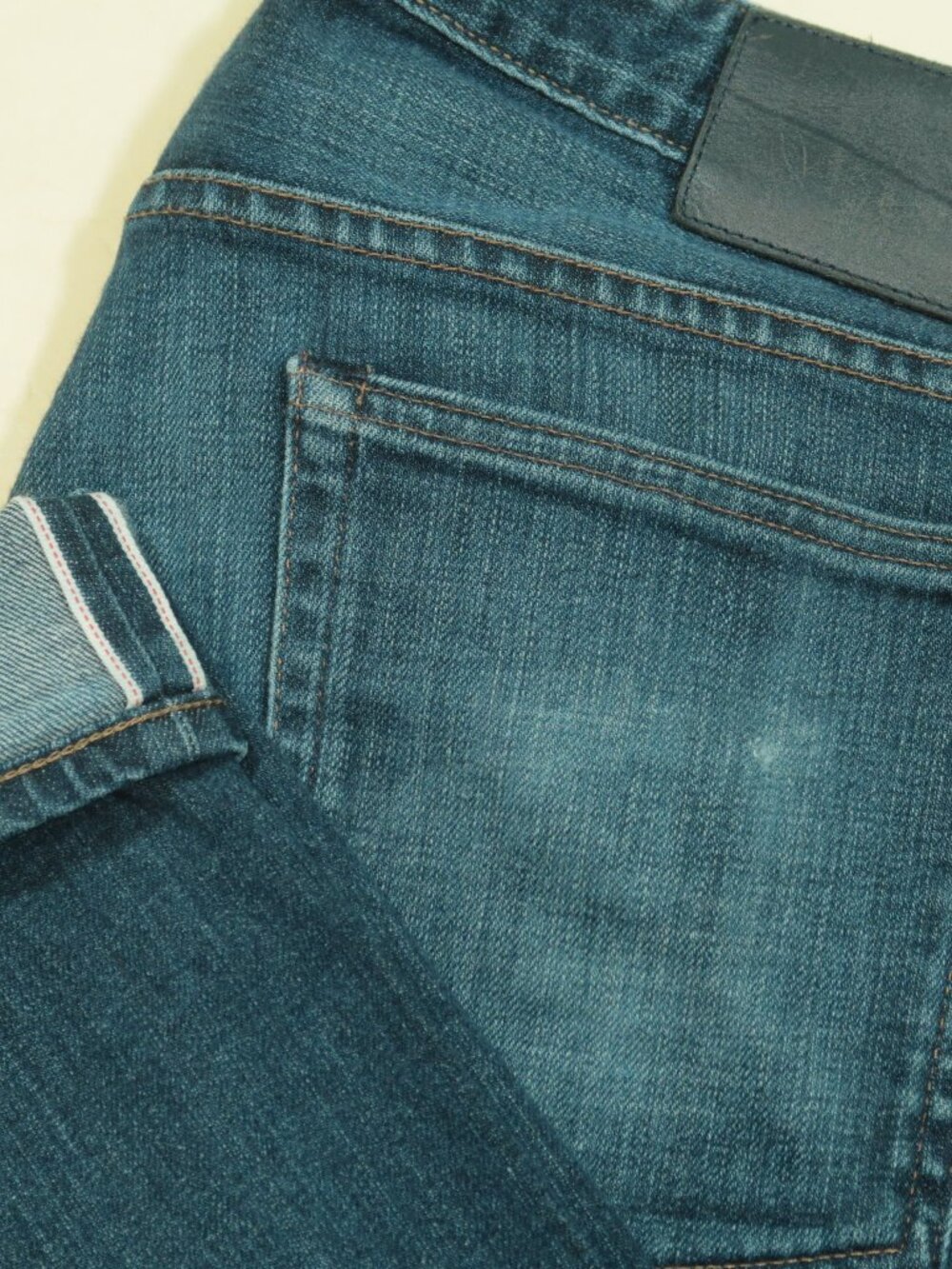 Bonobos Flatiron Selvedge Denim Jeans Mens 32 Blue Slim Straight Button Fly